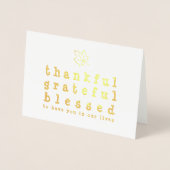 Folie Thanksgiving groet Kaarten (Voorkant)