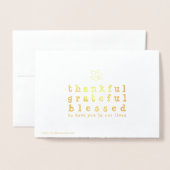 Folie Thanksgiving groet Kaarten (Met envelop)