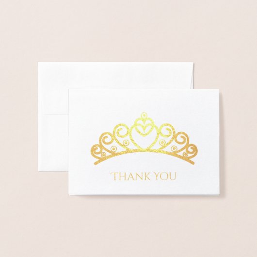 Folie Tiara Mini Kaart (Voorkant met envelop)