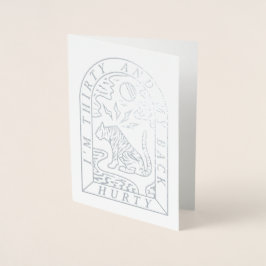 Folie Tiger Back Hurty Funny 30th Birthday Kaart