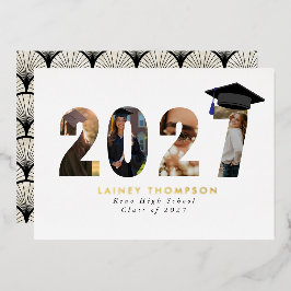 Folie Typografie Geometrische Grad Aankondiging