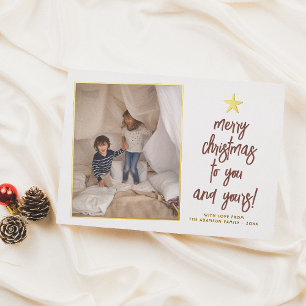 Folie U & Yours Boho 2 Foto met kerstfeestdag Folie Feestdagenkaart