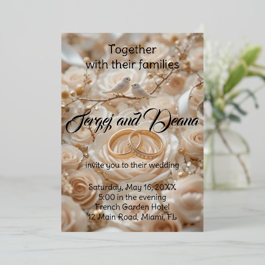 Folie uitnodiging (Staand Voorkant)