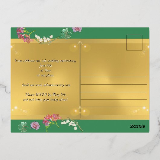 folie uitnodiging briefkaart (Achterkant)