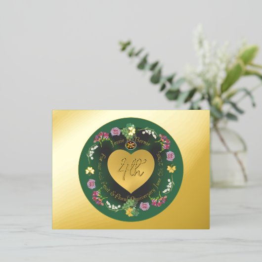 folie uitnodiging briefkaart (Staand Voorkant)