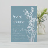 Folie uitnodiging bruidsdouche. (Staand Voorkant)