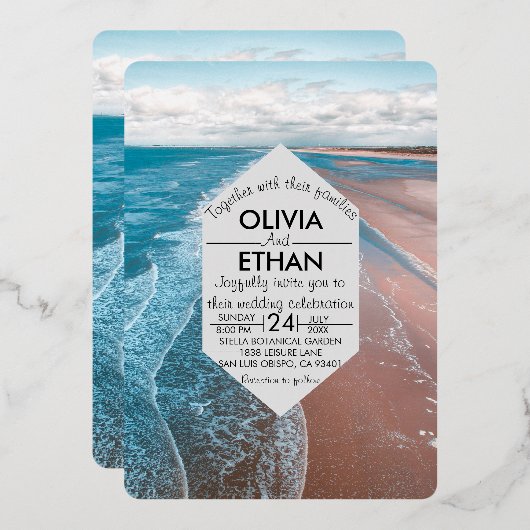 folie uitnodiging tot het indienen van marineslag (Voorkant / Achterkant)