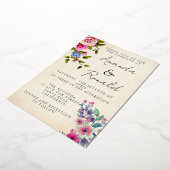 Folie Uitnodigingsbruiloft Folie Uitnodiging (Gedraaid)