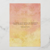 Folie Uitnodigingsbruiloft Folie Uitnodiging (Achterkant)