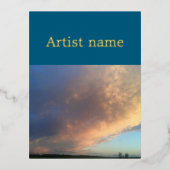 Folie uitnodigingskaart folie uitnodiging briefkaart (Voorkant)