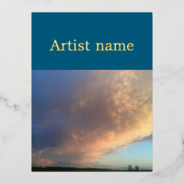 Folie uitnodigingskaart uitnodiging briefkaart