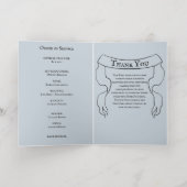 Folie Uitvaartprogramma foto in cirkelkrans Wenskaart (Binnenlaag)