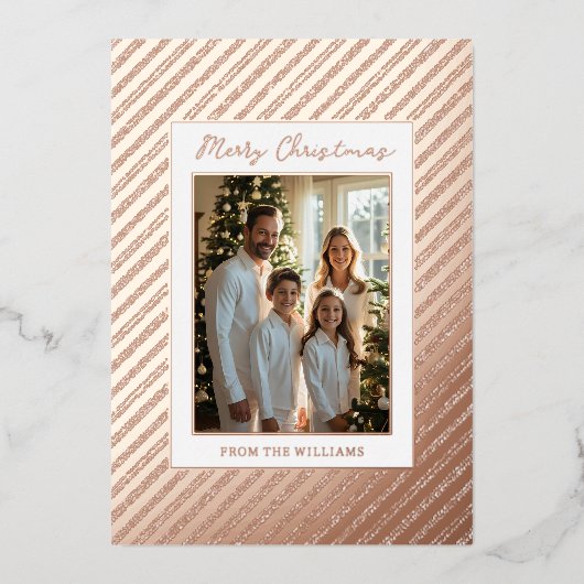 Folie Vakantie Bewerkbare Kerst Kaarten Sjabloon (Voorkant)