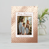 Folie Vakantie Bewerkbare Kerst Kaarten Sjabloon (Staand Voorkant)