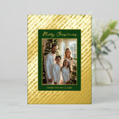 Folie Vakantie Bewerkbare Kerst Kaarten Sjabloon (Staand Voorkant)