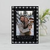 Folie Vakantie Kaart 2 Foto Passen getrouwd Kerst (Staand Voorkant)