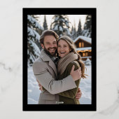 Folie Vakantie Kaart 2 Foto Passen getrouwd Kerst (Achterkant)