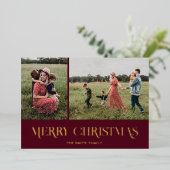 Folie Vakantiekaart Folie Feestdagenkaart (Staand Voorkant)