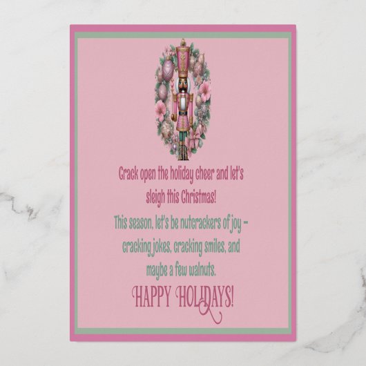 Folie Vakantiekaart Folie Feestdagenkaart (Achterkant)