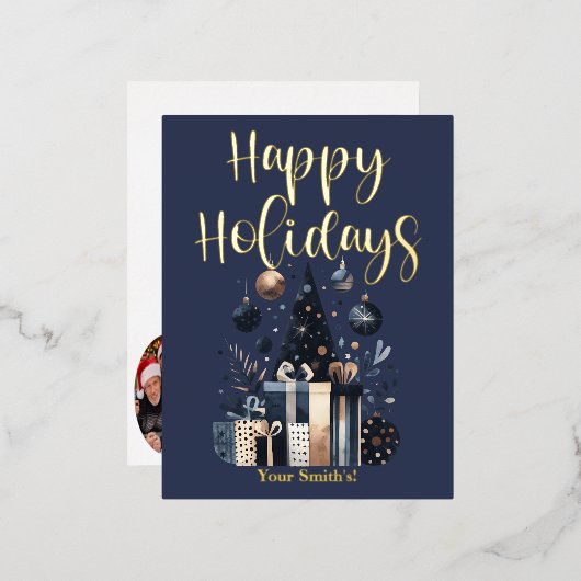 Folie Vakantiepagskaart Folie Feestdagen Briefkaart (Voorkant / Achterkant)