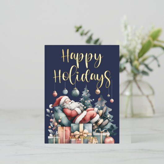 Folie Vakantiepagskaart Folie Feestdagen Briefkaart (Staand Voorkant)