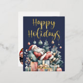 Folie Vakantiepagskaart Folie Feestdagen Briefkaart (Voorkant / Achterkant)