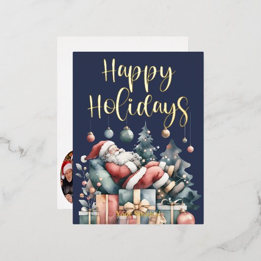 Folie Vakantiepagskaart Folie Feestdagen Briefkaart (Voorkant / Achterkant)