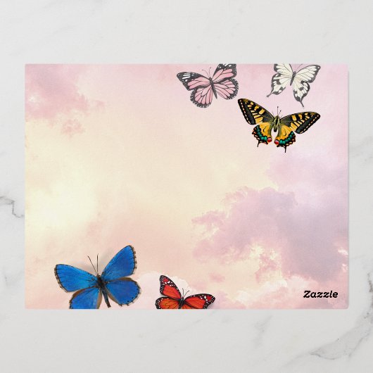 Folie Vakantiepagskaart Folie Feestdagen Briefkaart (Achterkant)