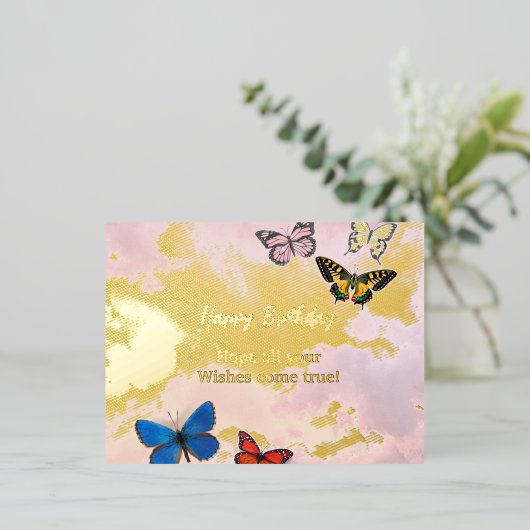 Folie Vakantiepagskaart Folie Feestdagen Briefkaart (Staand Voorkant)