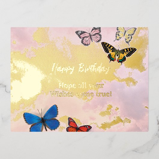 Folie Vakantiepagskaart Folie Feestdagen Briefkaart (Voorkant)