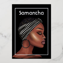 Folie van Black Woman Birthday Party