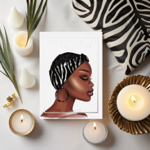 Folie van Black Woman Birthday Party