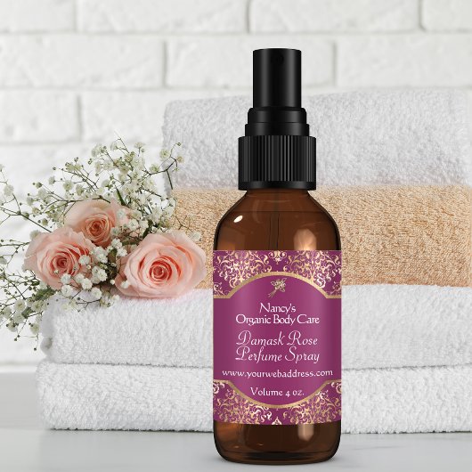 Folie van Bourgogne en gouden dameszeep etiket 2