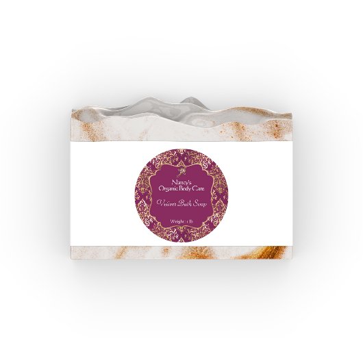 Folie van Bourgogne en gouden dameszeep, etiket 3