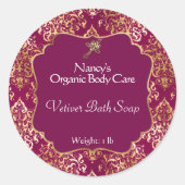 Folie van Bourgogne en gouden dameszeep, etiket 3 (Voorkant)