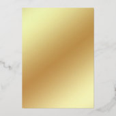 Folie van de Black and Gold Tropical Bachelorette Uitnodiging (Achterkant)