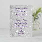 folie van de "mousserende ster" folie uitnodiging (Staand Voorkant)