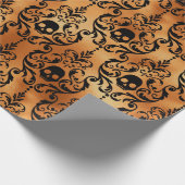 Folie van de schildklier van Black en Copper Hallo Cadeaupapier (Hoek)