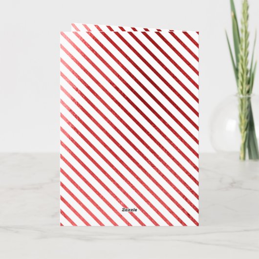 Folie van Elegant en Classy Faux Feestdagen Kaart (Achterkant)