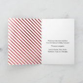 Folie van Elegant en Classy Faux Feestdagen Kaart (Binnen)