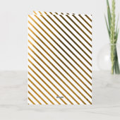 Folie van Elegant en Classy Faux Feestdagen Kaart (Achterkant)