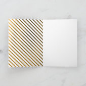 Folie van Elegant en Classy Faux Feestdagen Kaart (Binnen)