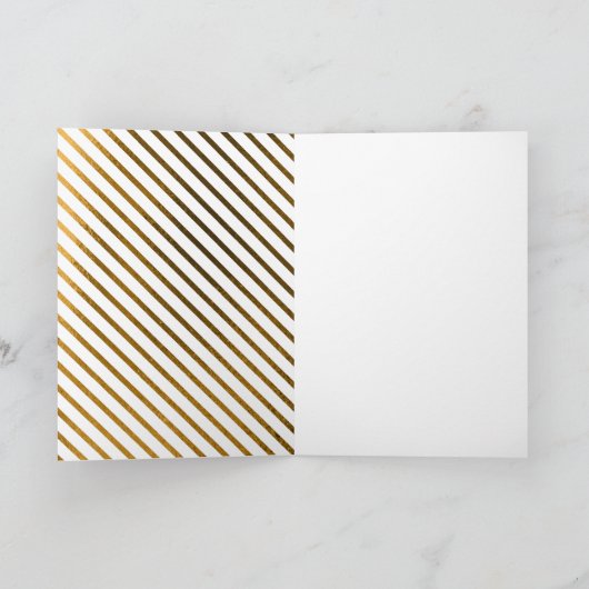 Folie van Elegant en Classy Faux Feestdagen Kaart (Binnen)