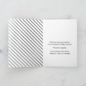 Folie van Elegant en Classy Faux Feestdagen Kaart (Binnen)