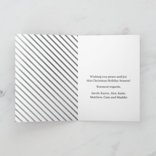 Folie van Elegant en Classy Faux Feestdagen Kaart (Binnen)