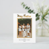 Folie van Elegant en Classy Faux Feestdagenkaart (Staand voorkant)