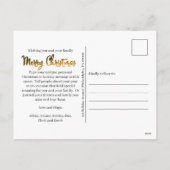 Folie van Elegant en Classy Faux Feestdagenkaart (Achterkant)