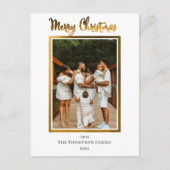 Folie van Elegant en Classy Faux Feestdagenkaart (Voorkant)