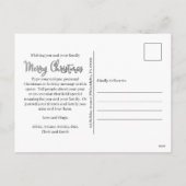 Folie van Elegant en Classy Faux Feestdagenkaart (Achterkant)