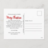 Folie van Elegant en Classy Faux Feestdagenkaart (Achterkant)